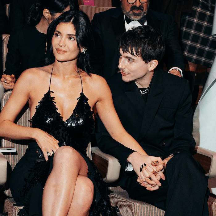 Kylie Jenner Wears a Backless Sequin Gown for a Sneaky Link With Timothée Chalamet at the 2025 BAFTAs