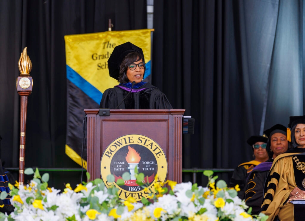 All dressed up and somewhere to go — but, first, you have to listen to the commencement speaker