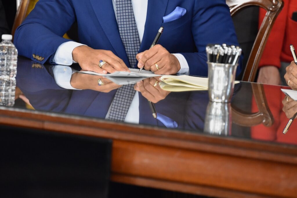 Moore, legislative leaders sign 92 bills into law hours after end of 2025 session