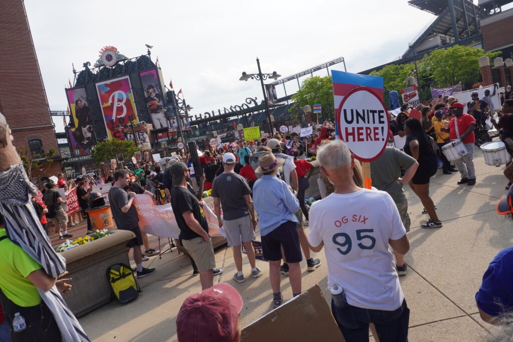 May Day rally expands to broad anti-Trump protest in Baltimore, across the nation