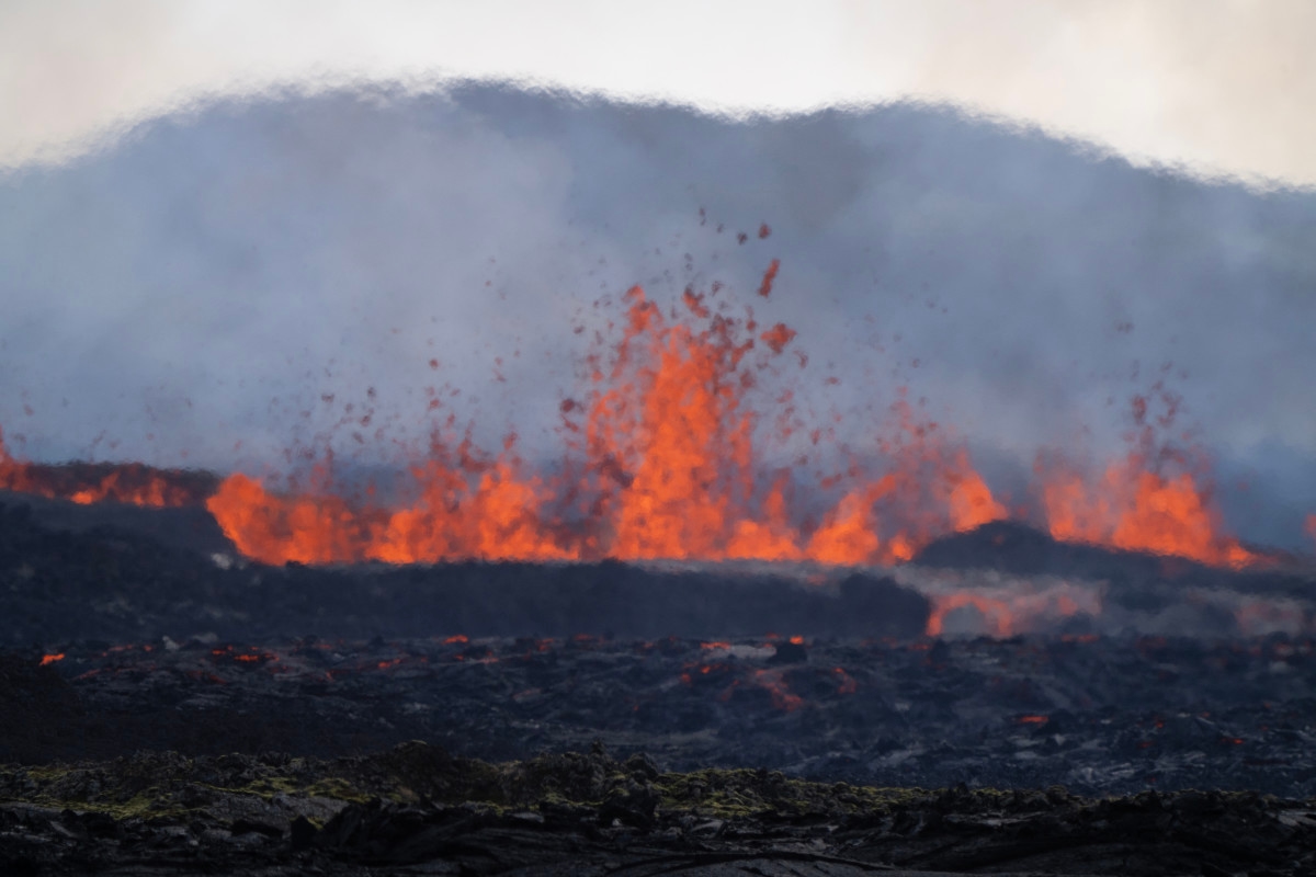 Video Shows Massive Volcano Erupting in Iceland
