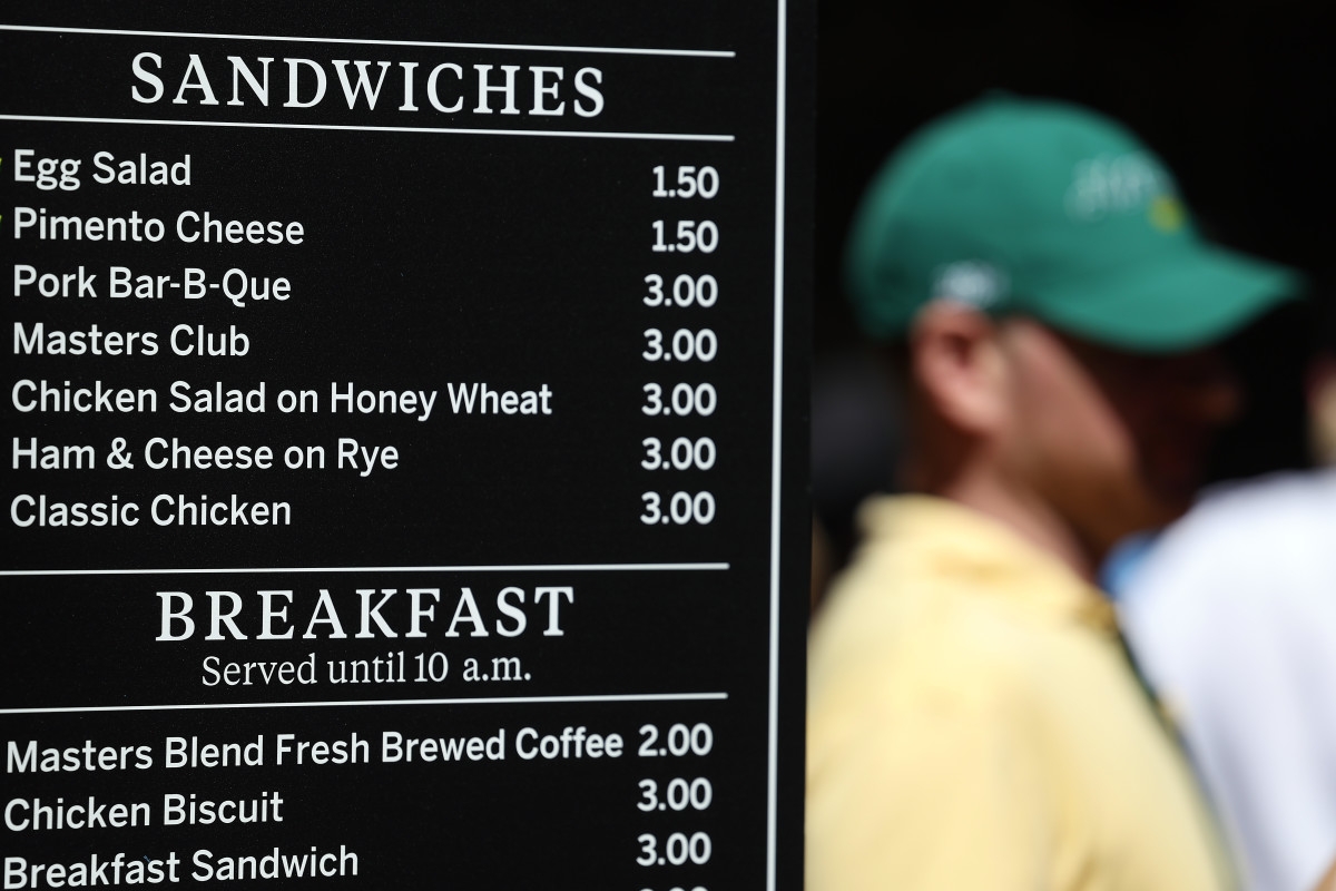 The Masters Catches Attention for This Year's Concession Prices