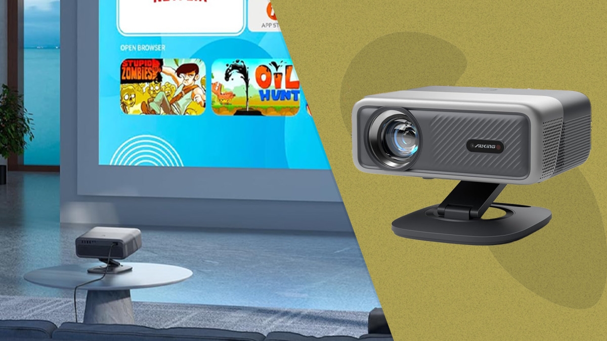 Amazon Is Selling a 4K Projector for 50% Off, and Shoppers Say It Boasts 'Excellent Picture Quality'