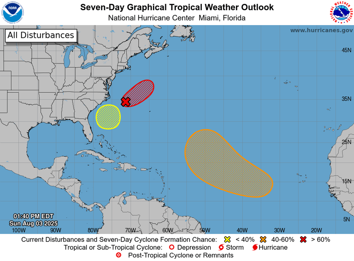 Forecasters are watching three Atlantic systems. A tropical storm may form soon