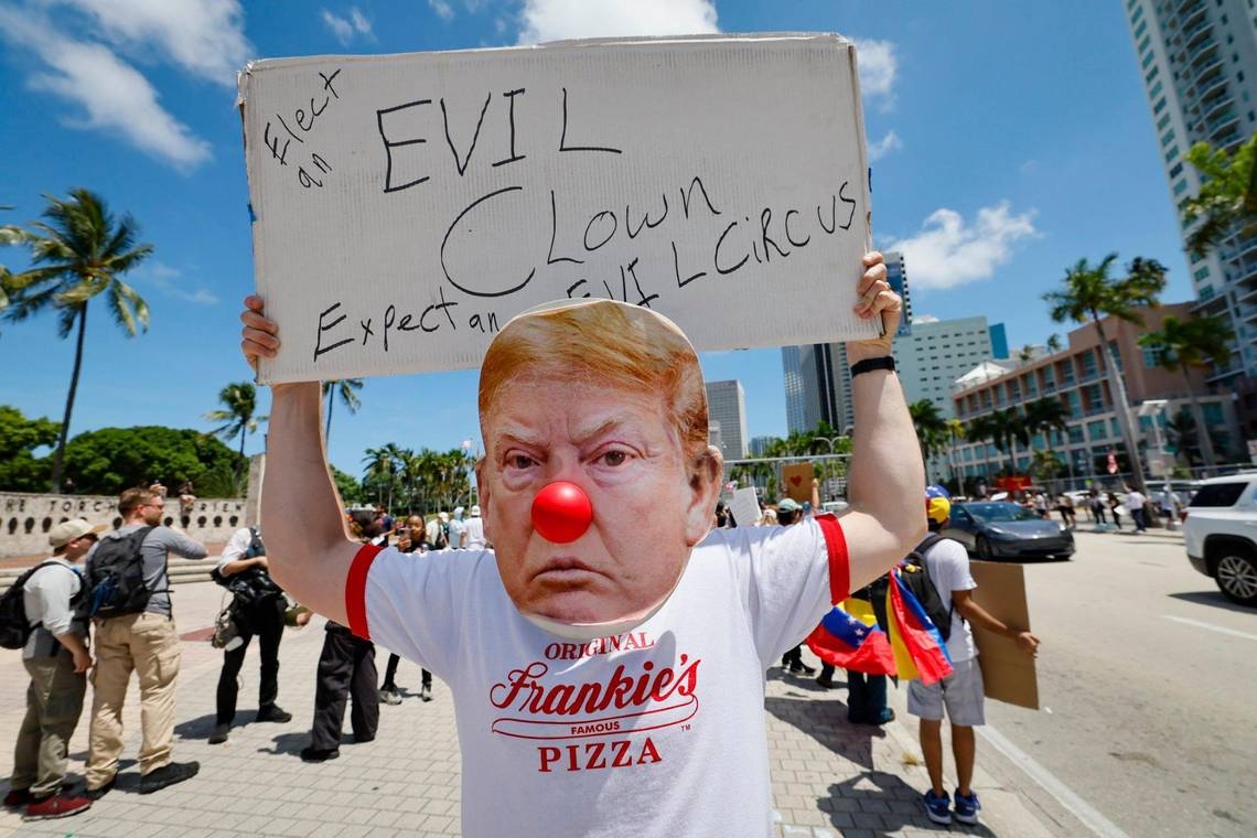 What do the anti-Trump protests look like in South Florida? See for yourself