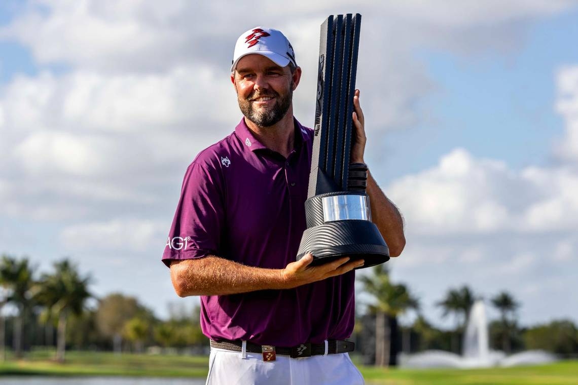 Big final round at Trump National Doral lifts Leishman to first LIV title