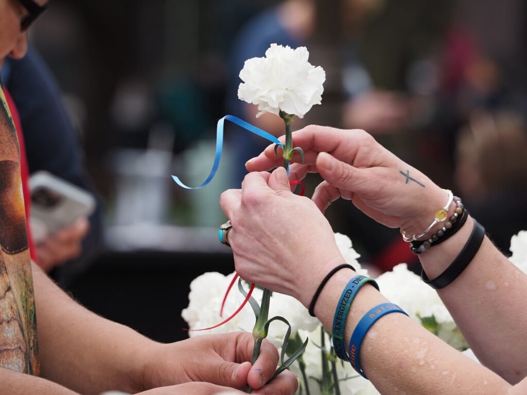 Michigan leaders speak during Unite to Face Addiction rally at Capitol