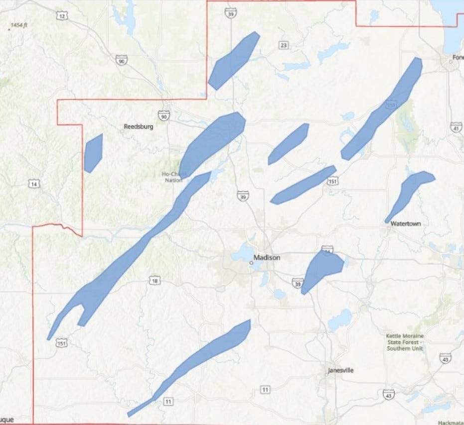 National Weather Service in Wisconsin focuses on 10 areas where tornadoes may have occurred