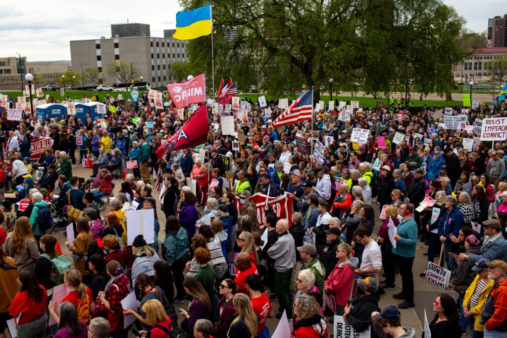 May Day demonstrations draw thousands in protest of Trump — and other labor news