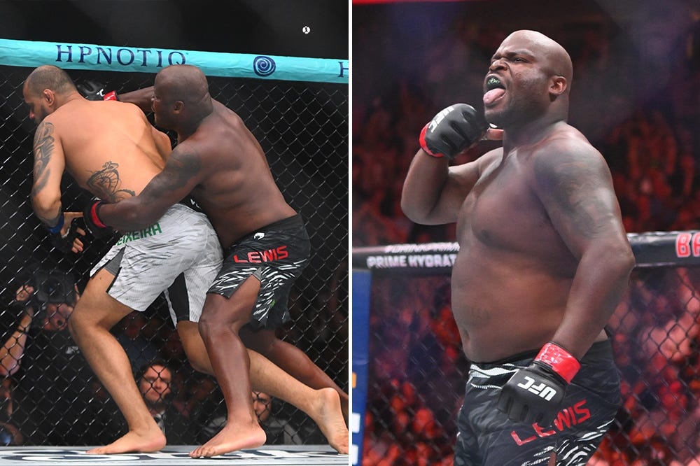 UFC on ESPN 70 results: Derrick Lewis plays possum, TKOs Tallison Teixeira in 35 seconds