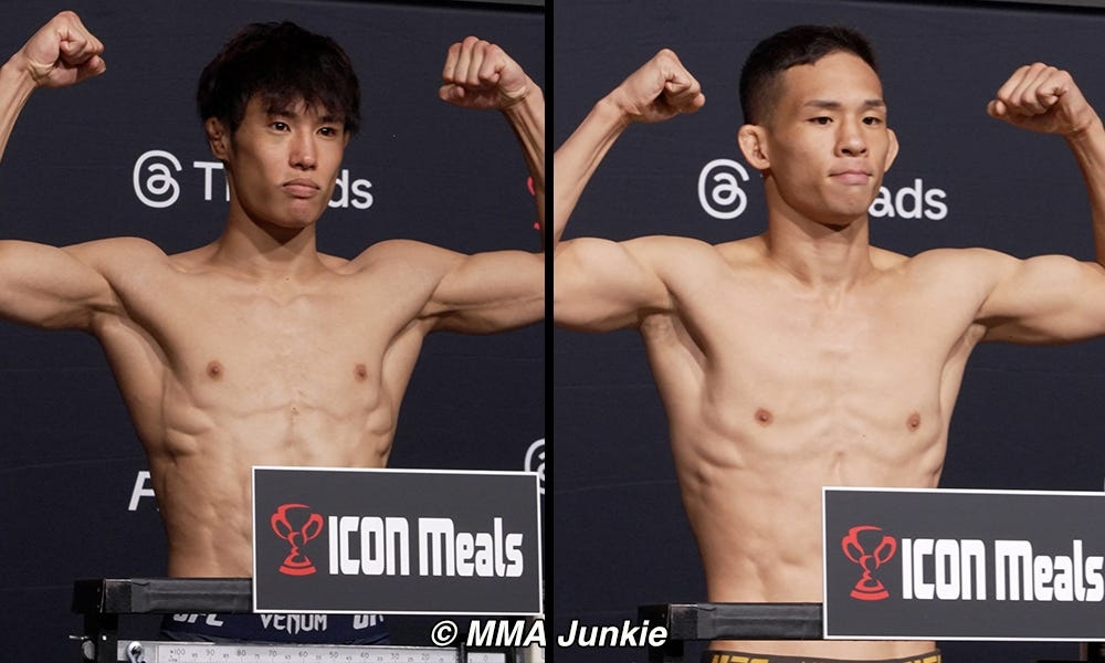 UFC on ESPN 71 video: Tatsuro Taira, HyunSung Park make weight in Las Vegas