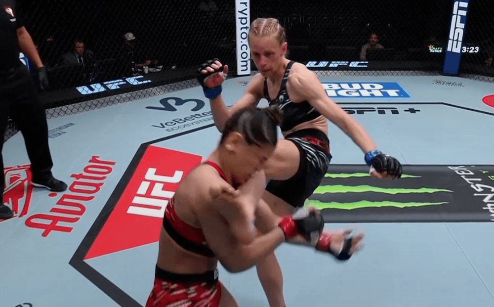 UFC Fight Night 254 video: Carli Judice smokes Yuneisy Duben with head kick and punches
