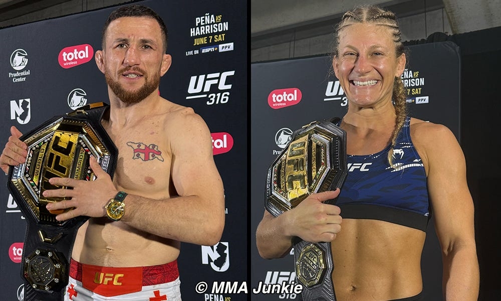 UFC 316 post-event facts: Merab Dvalishvili, Kayla Harrison make history in title wins