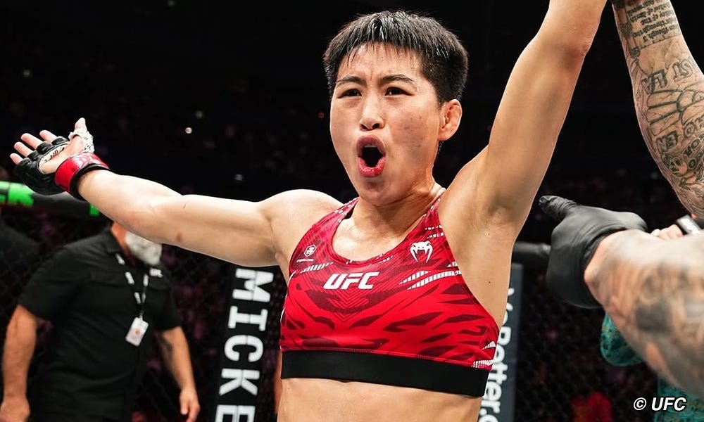 Back on track after upset loss, Wang Cong promises eventual title after UFC 312
