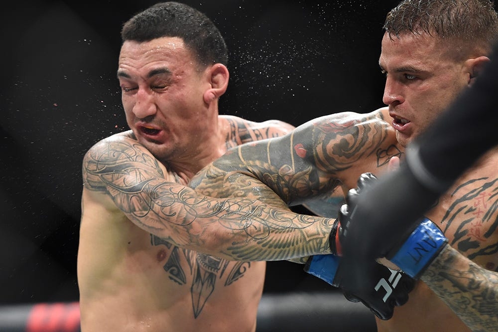 Alan Jouban wonders how Max Holloway's chin will hold up vs. Dustin Poirier at UFC 318