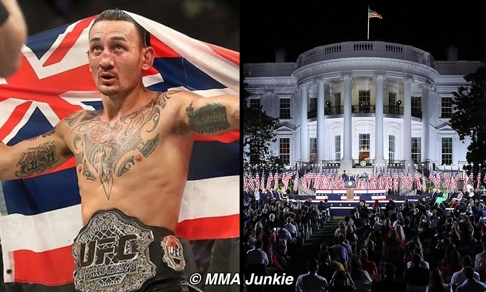 Max Holloway reacts to being betting favorite to headline UFC White House event