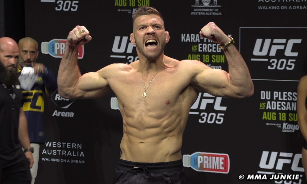 Video: UFC 319 ceremonial weigh-ins live stream from Chicago (6 p.m. ET)