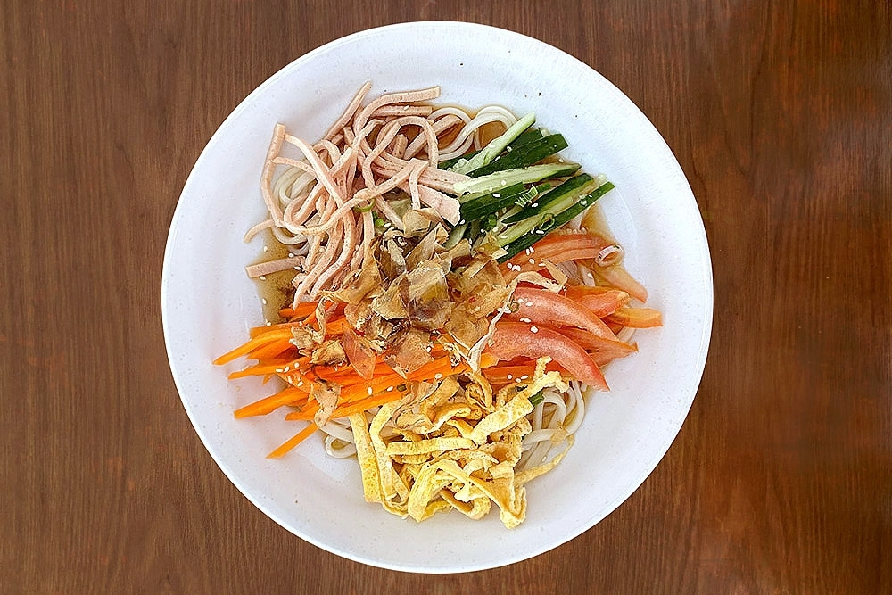 Cool off with chilled ‘hiyashi chuka' noodles and other home cooked Japanese comfort dishes at Rakuki Coffee in Semenyih