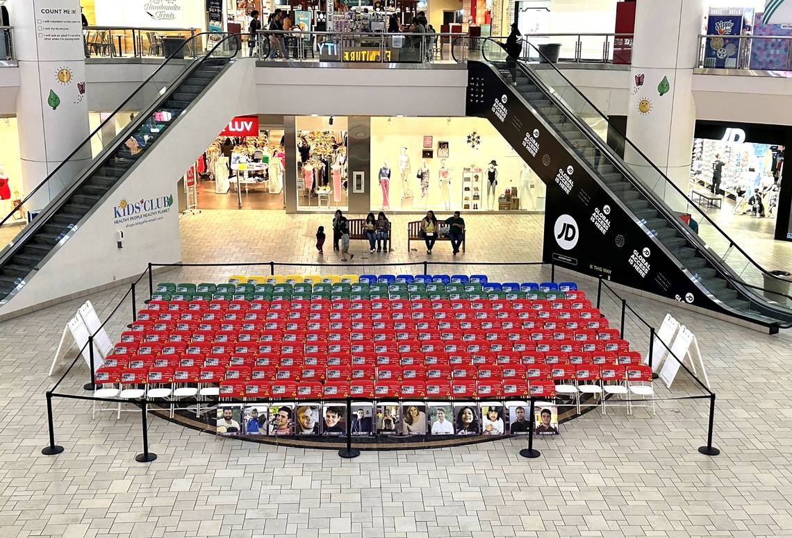 Stanislaus County continues fentanyl awareness with empty chair display at mall