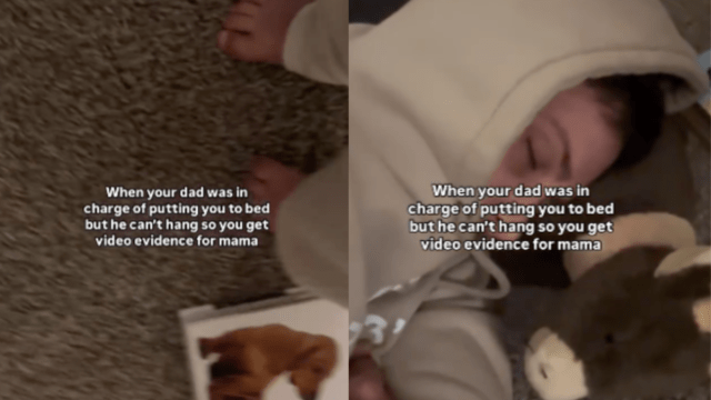 Video: Baby Collects Evidence Of Dad Dozing Off Mid-parenting