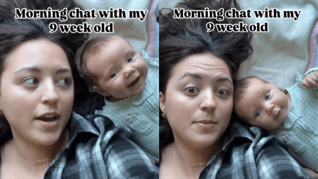 Video: Mom Shows What Her Morning Chats With Newborn Girl Look Like