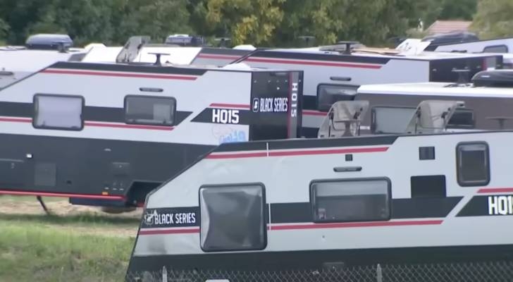 Residents of small California city were furious after fleet of about 70 RVs was illegally parked near homes