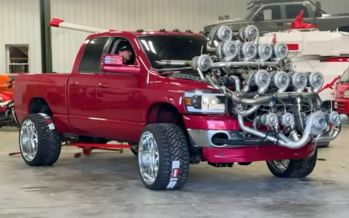 Indiana YouTuber Installs 17 Turbos on Truck for 38,000HP—Ends in Predictable Chaos