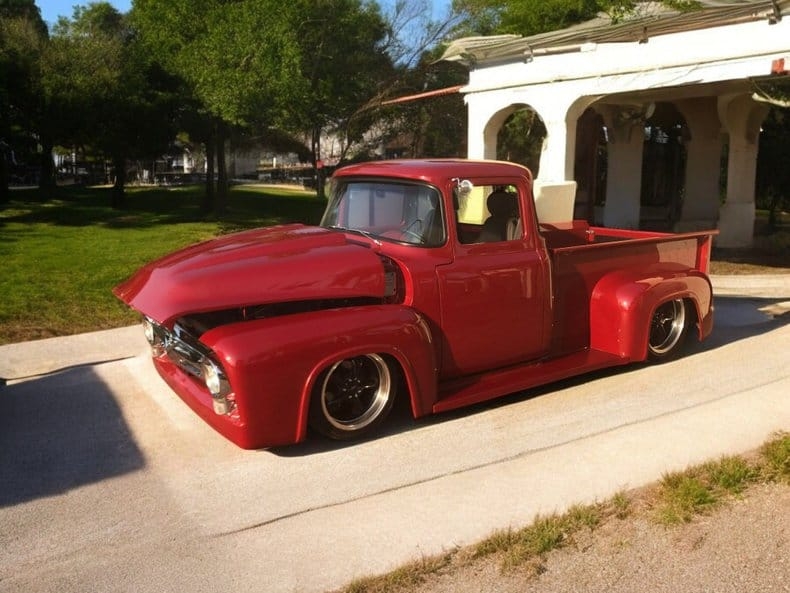 1956 Ford F100 Street Rod Packs Supercharged Coyote From Premier Auction