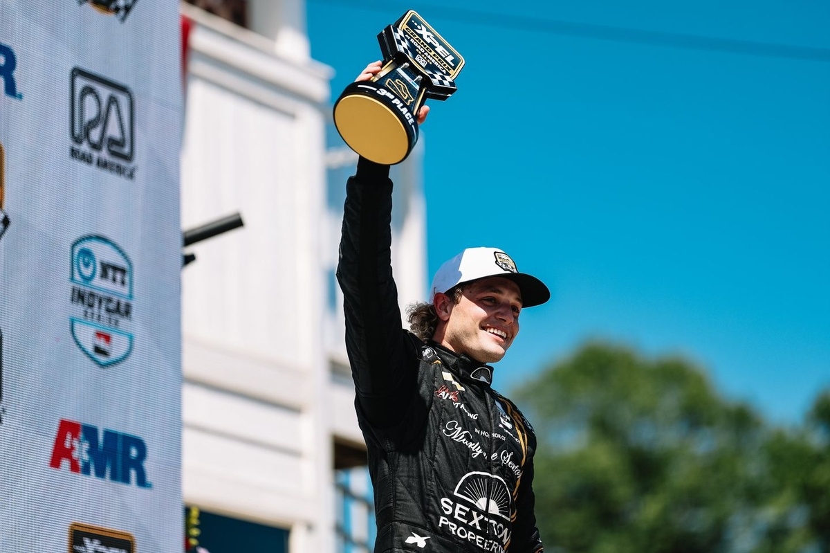 Where does Santino Ferrucci see his first IndyCar win coming?