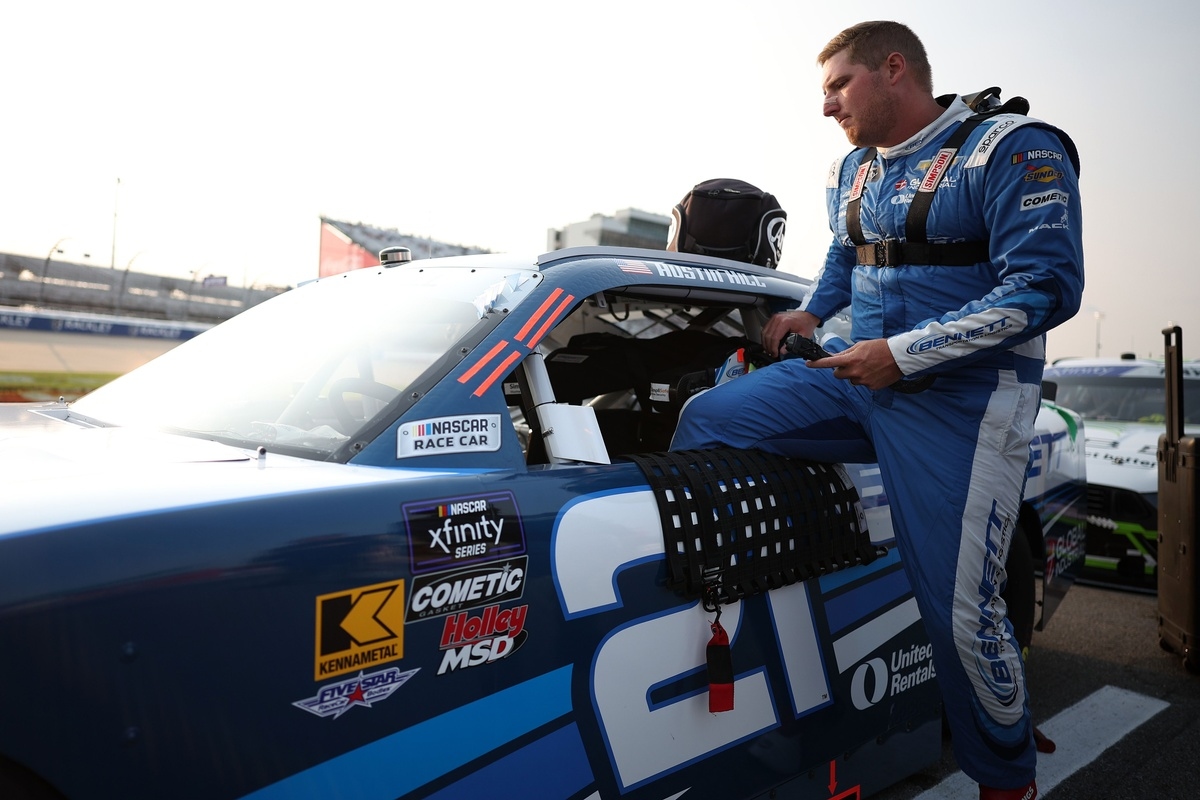 Austin Hill returns from NASCAR suspension, says crash was a "racing incident"