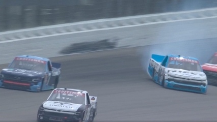 Ross Chastain makes massive save after contact with Carson Hocevar