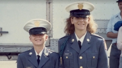 Earnhardt: Dale Jr. recalls when sister Kelley joined him in full dress at military school