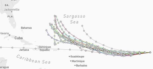 Tropical Storm Erin expected to strengthen soon, become hurricane. See latest spaghetti models