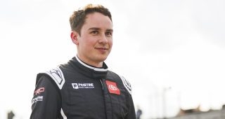 Christopher Bell enjoys an impromptu taste of Super Late Model racing at New Smyrna Speedway
