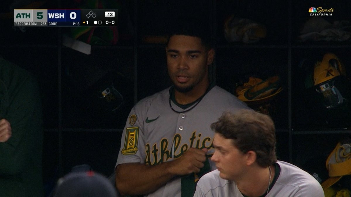 Athletics shortstop Darell Hernáiz pads lead with two-run home run vs. Nationals