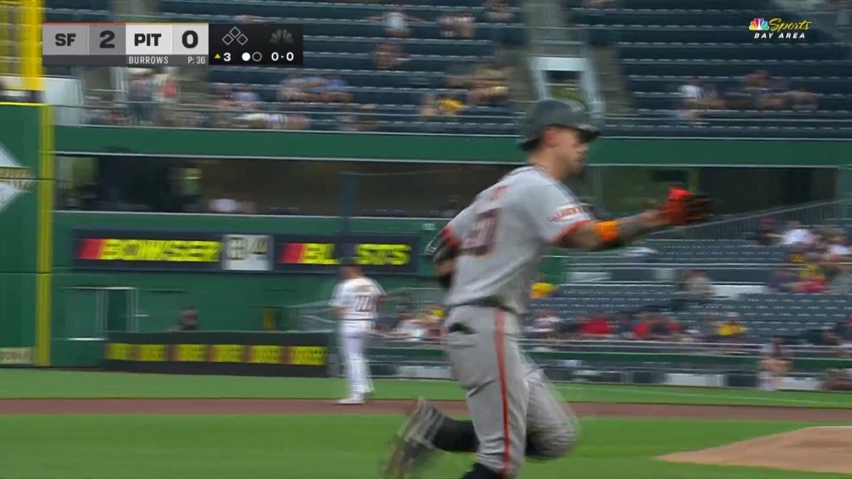 Christian Koss blasts two-run home run to put Giants ahead vs. Pirates