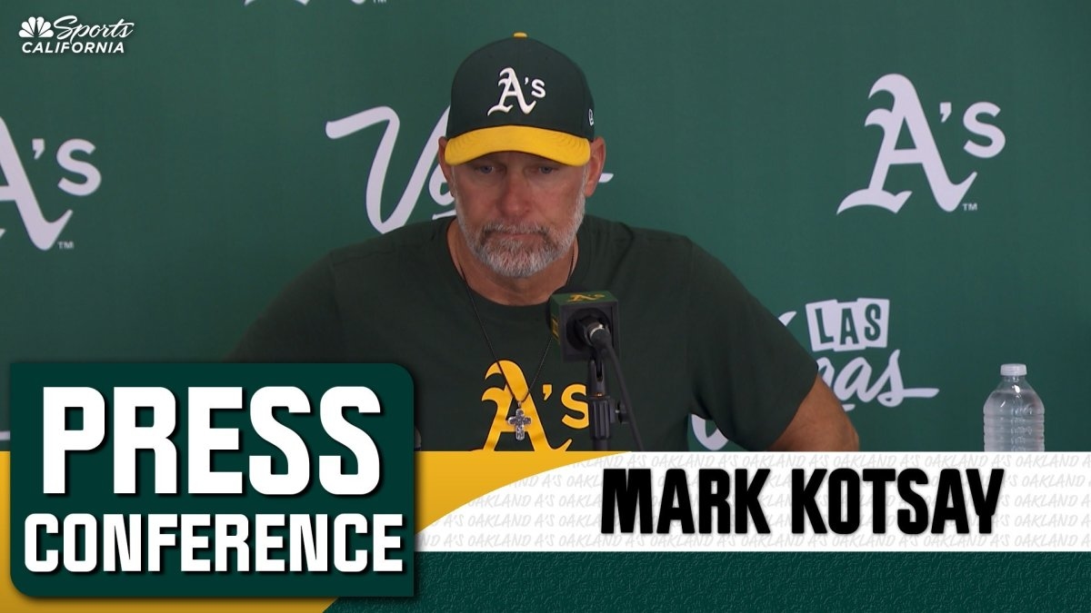Mark Kotsay discusses positives after Athletics' series-finale loss to Angels