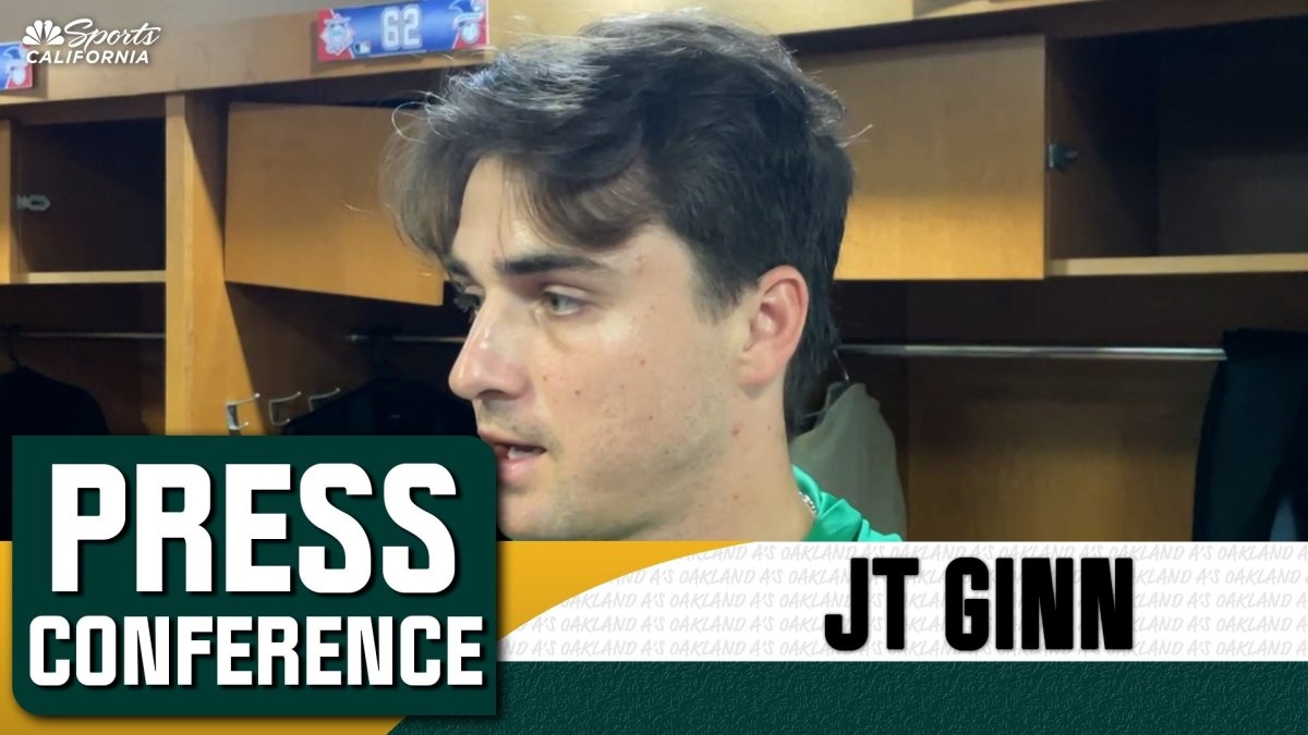 J.T. Ginn confident Athletics can ‘win a lot of games' after sweep of Astros