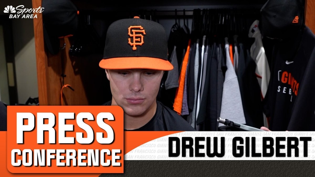 Drew Gilbert shares experience playing right field amid MLB debut in Giants' win
