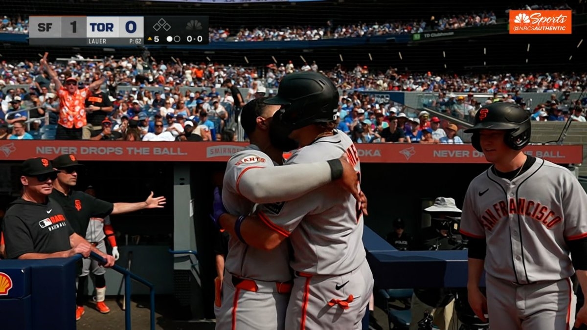 Willy Adames blasts solo home run to put Giants on board vs. Blue Jays