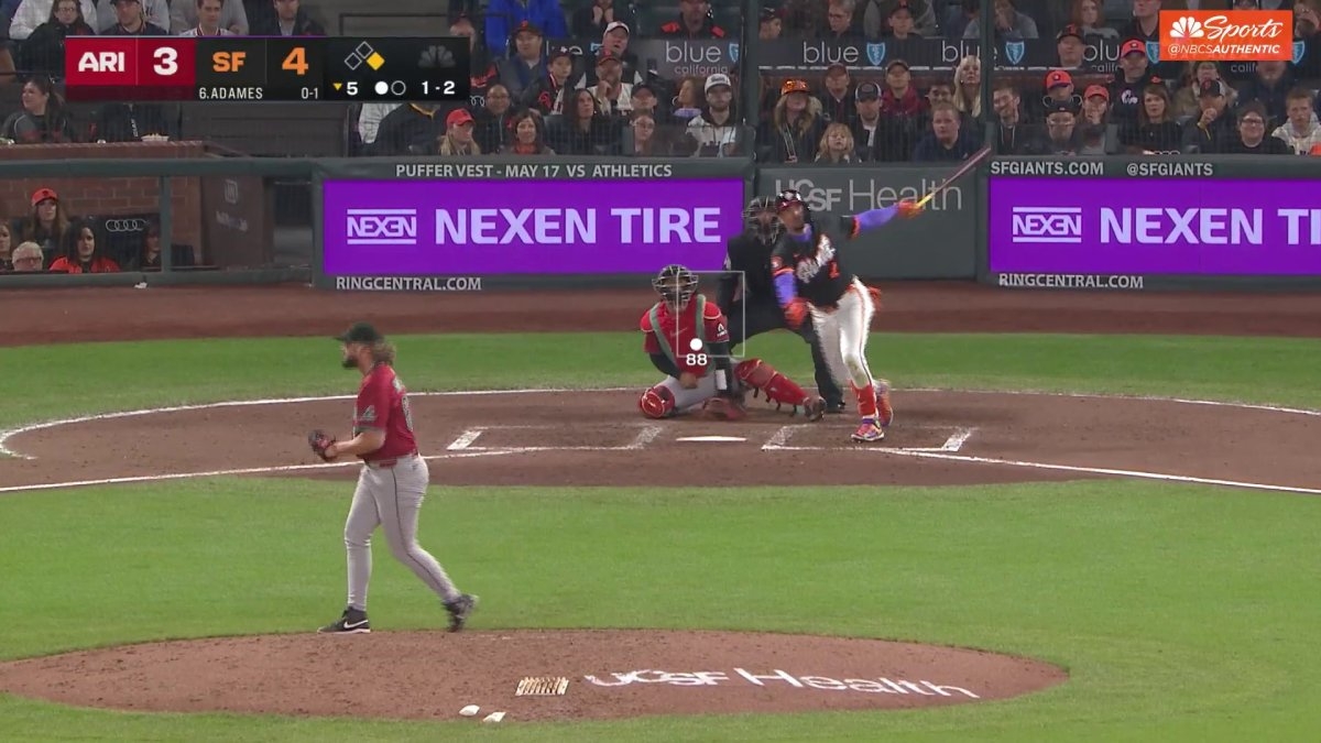 Adames pads Giants' lead vs. D-backs with a two-run homer to left center