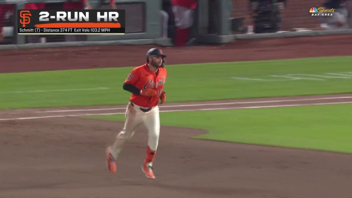 Casey Schmitt's booming two-run moonshot homer boosts Giants' lead vs. Nationals