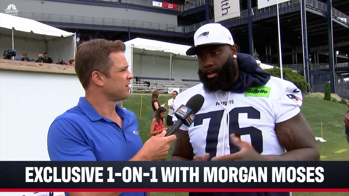 EXCLUSIVE: Morgan Moses talks first camp with Pats, working with rookies