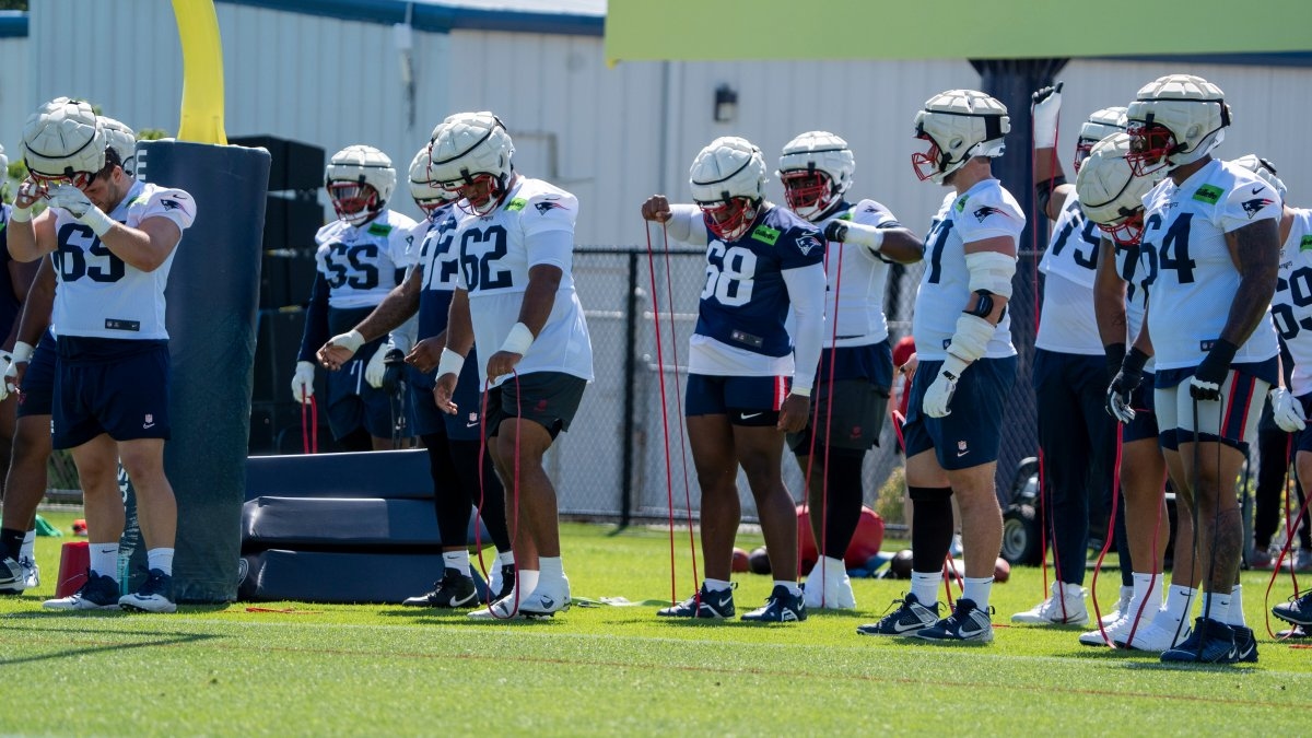 Patriots offensive line showing promise at training camp