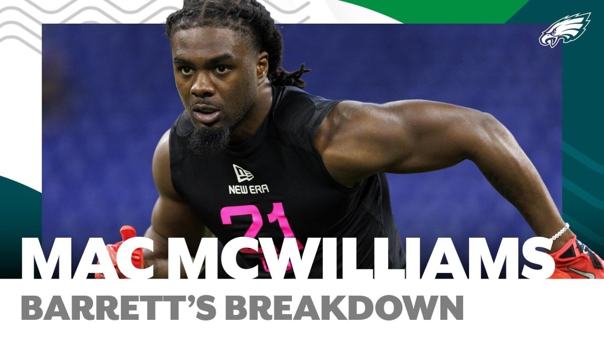 Barrett's Breakdown: Eagles' 5th round pick CB Mac McWilliams