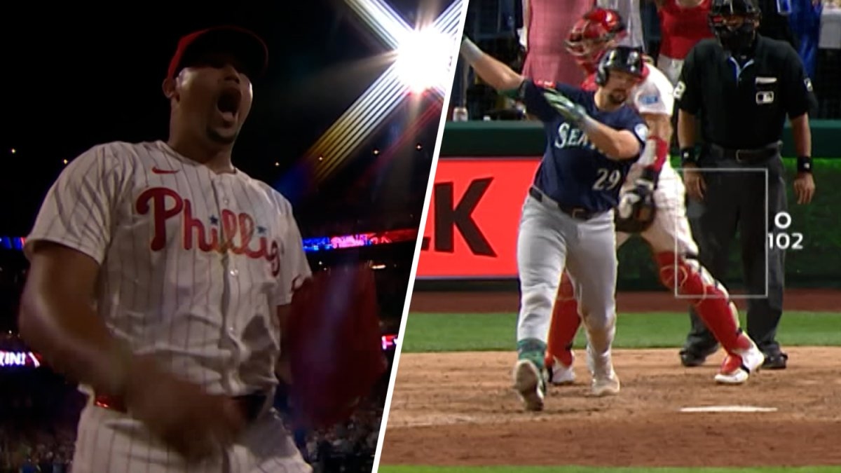 Three straight pitches at 102 mph from Jhoan Duran to end the game