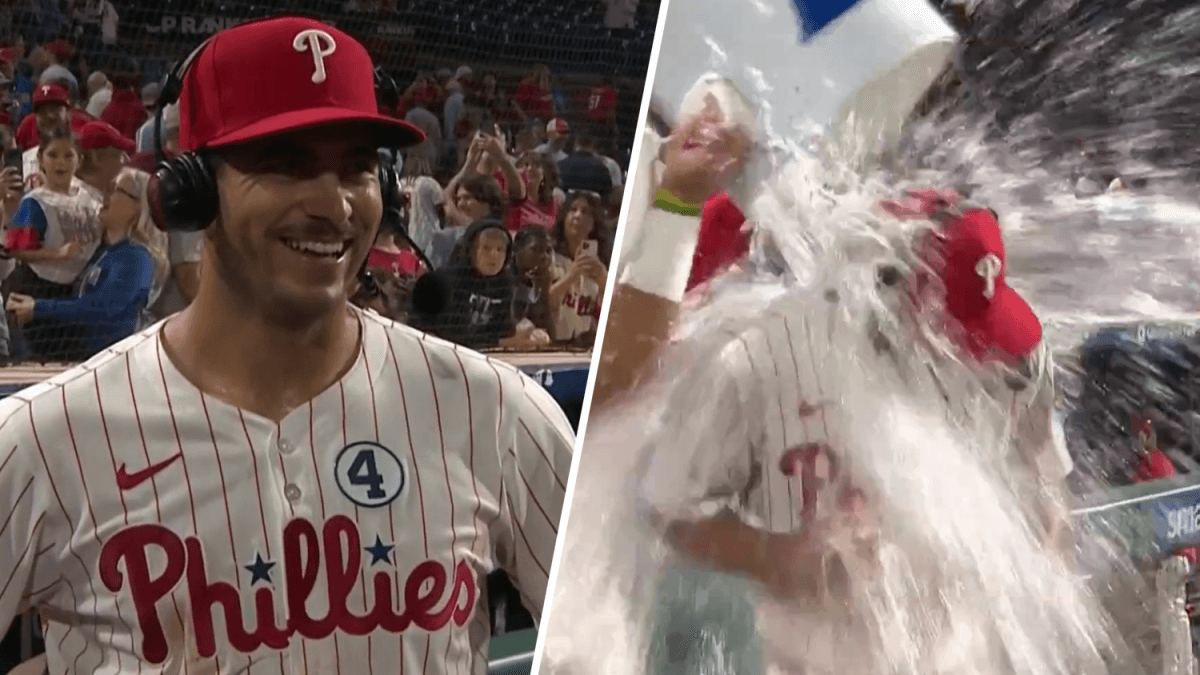 Otto Kemp all smiles after three-hit night, Phillies walk-off win