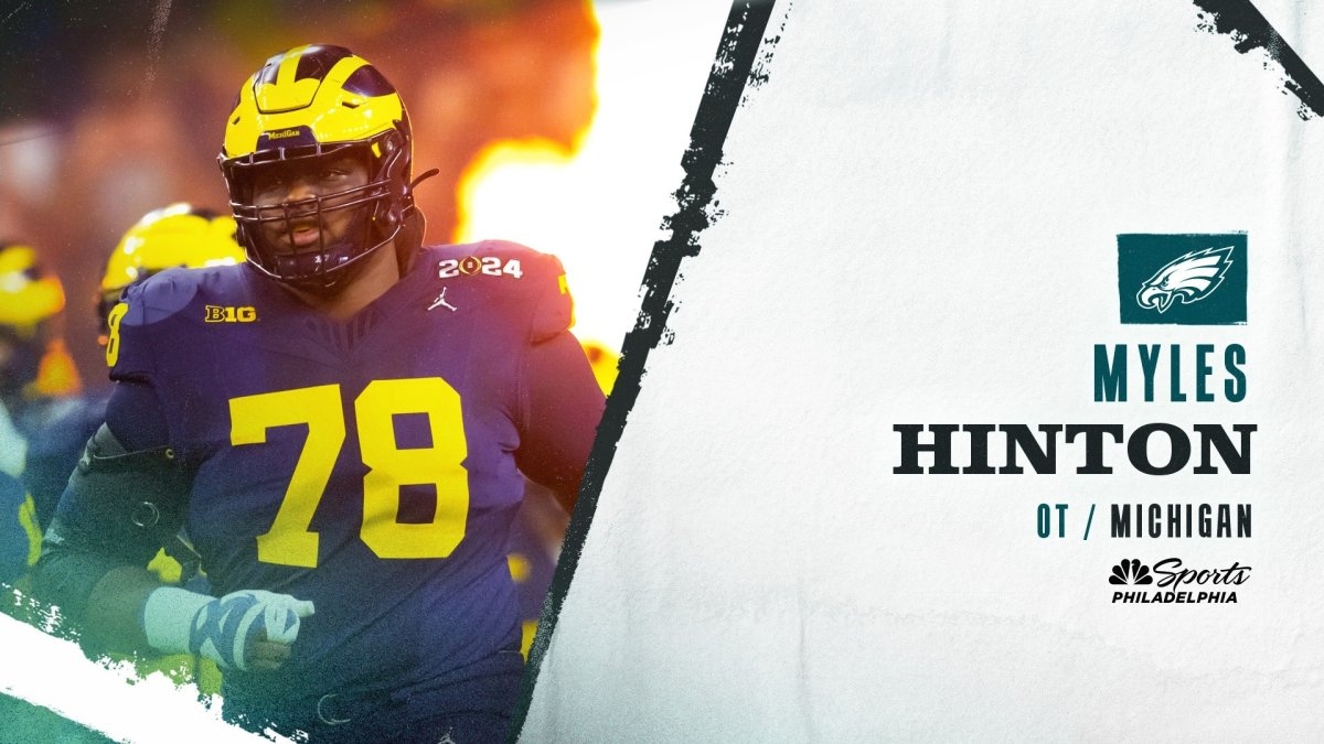Instant reactions to Eagles' selection of Michigan tackle Myles Hinton