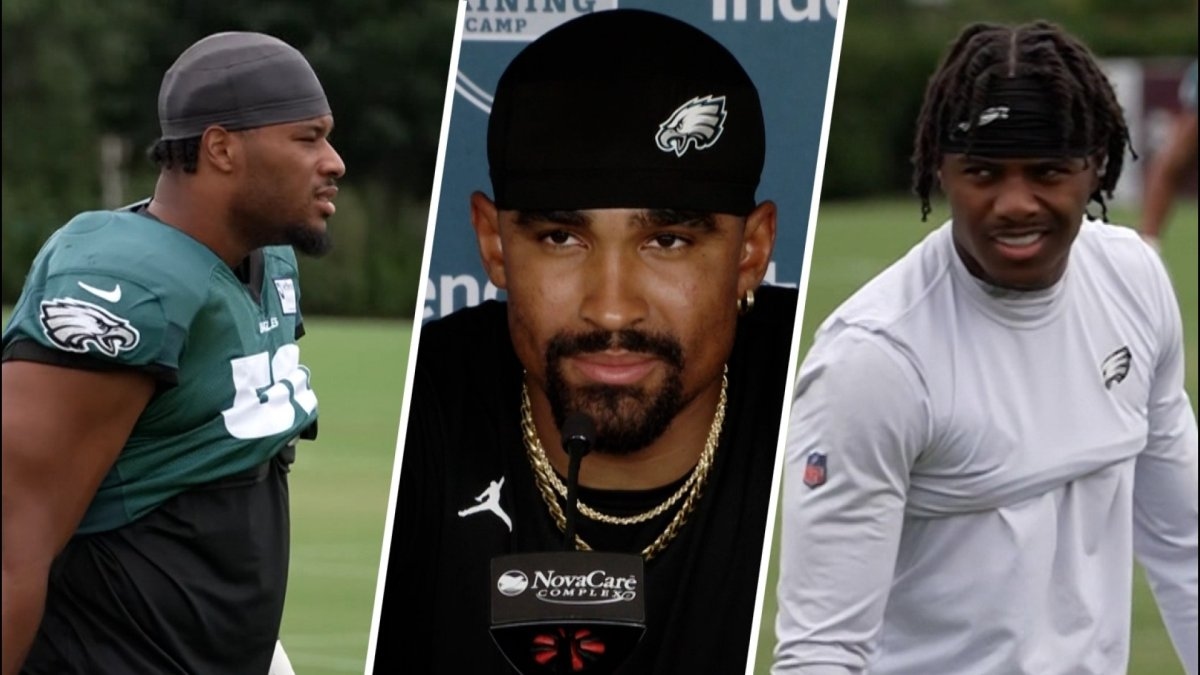 Jalen Hurts praises three young teammates trying to prove themselves at Eagles training camp