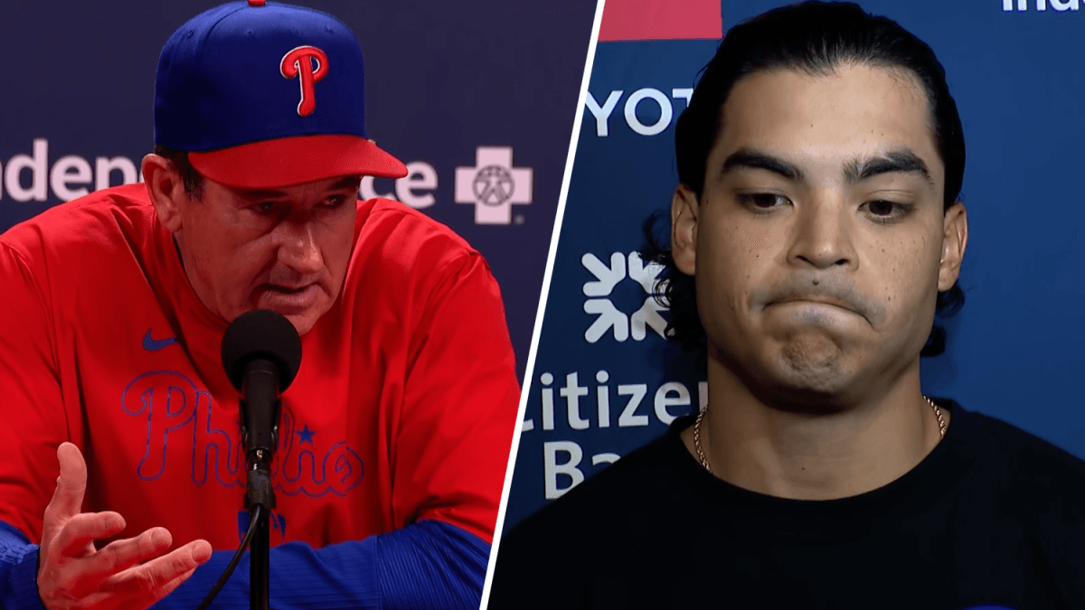 Thomson, Luzardo describe what happened with the balk call that led to Topper's ejection